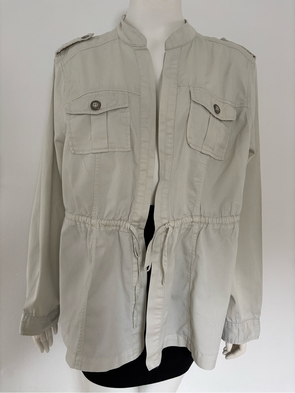 torrid Light Beige Interior Label Top Jacket